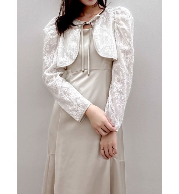 dazzlin「【藤井サチコラボ】ボレロSETサテンキャミドレス」|ワンピース|