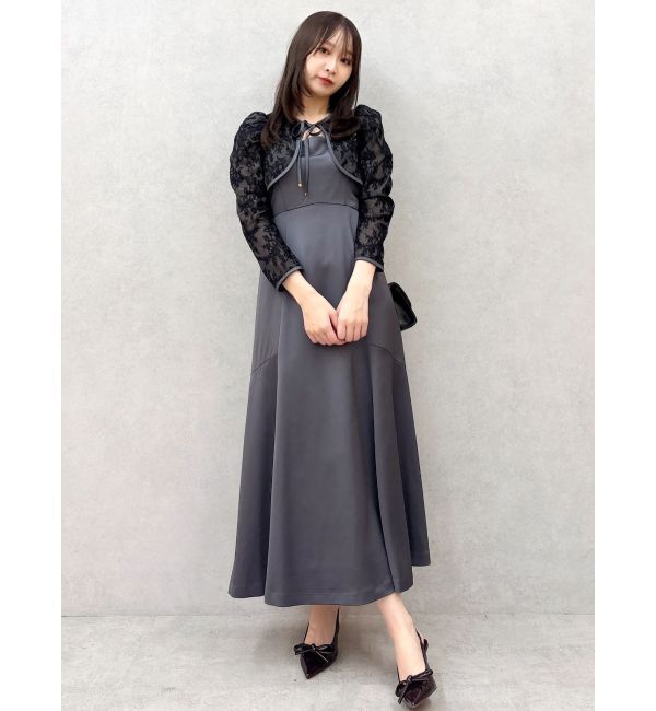 dazzlin「【藤井サチコラボ】ボレロSETサテンキャミドレス」|ワンピース|