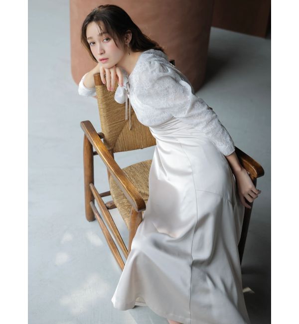 dazzlin「【藤井サチコラボ】ボレロSETサテンキャミドレス」|ワンピース|