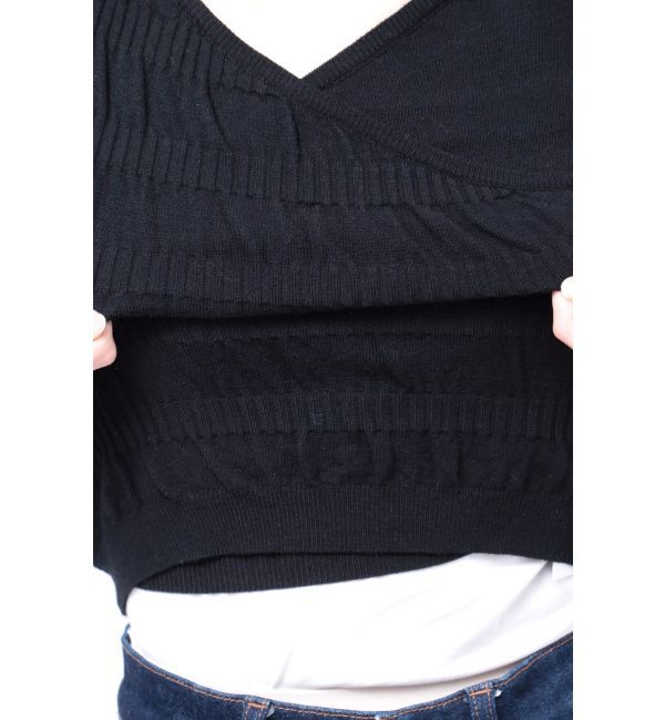 EMODA「アシンメトリークロスニット」|ニット・セーター|