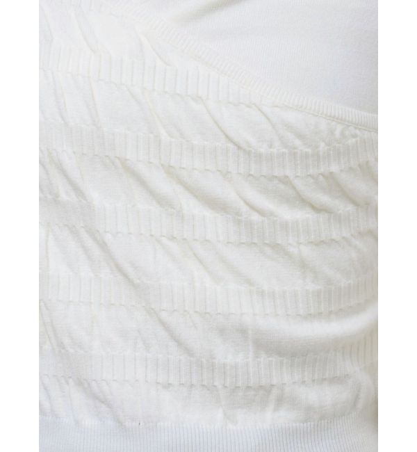 EMODA「アシンメトリークロスニット」|ニット・セーター|