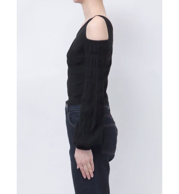 EMODA「アシンメトリークロスニット」|ニット・セーター|