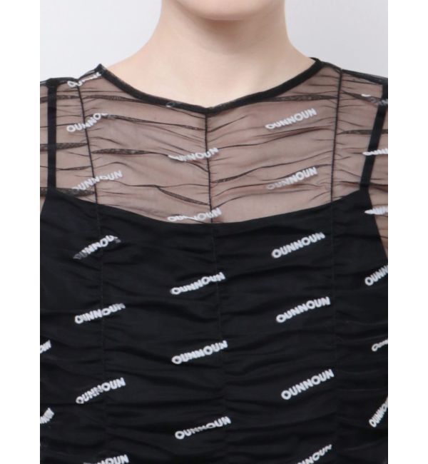 MERCURYDUO「【OUNNOUN】ロゴチュールワンピース」|ワンピース|