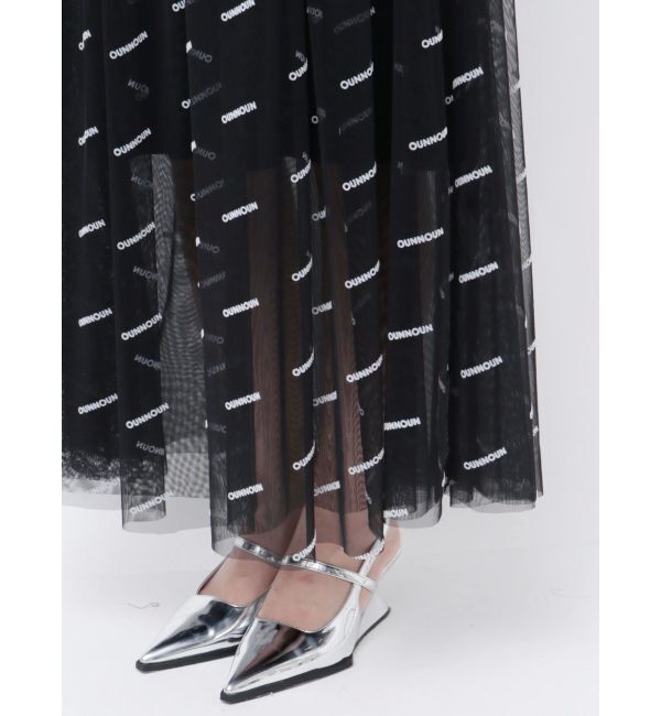 MERCURYDUO「【OUNNOUN】ロゴチュールワンピース」|ワンピース|