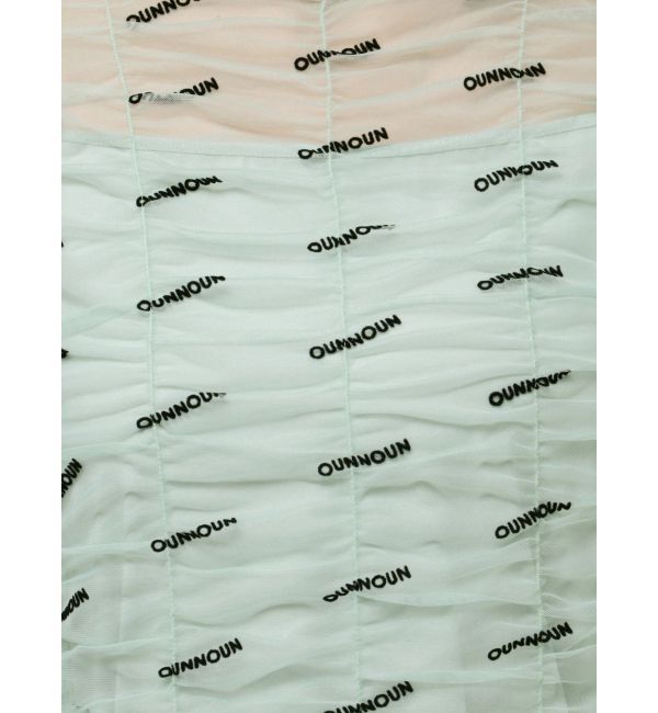 MERCURYDUO「【OUNNOUN】ロゴチュールワンピース」|ワンピース|