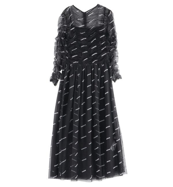 MERCURYDUO「【OUNNOUN】ロゴチュールワンピース」|ワンピース|