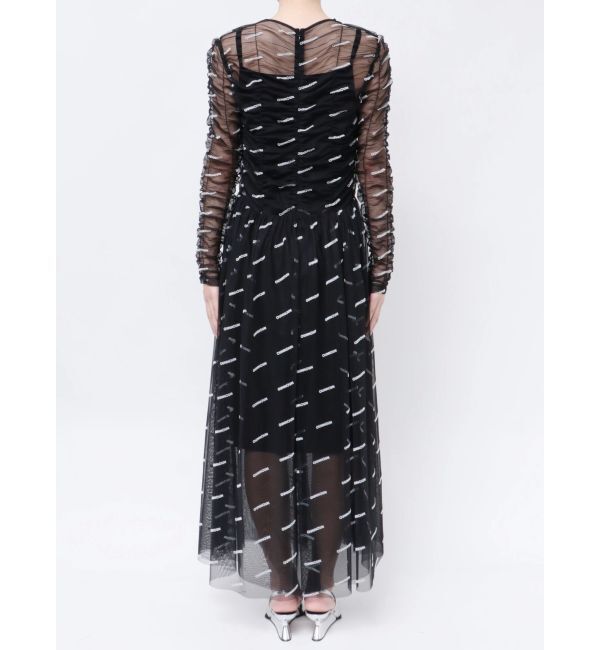 MERCURYDUO「【OUNNOUN】ロゴチュールワンピース」|ワンピース|