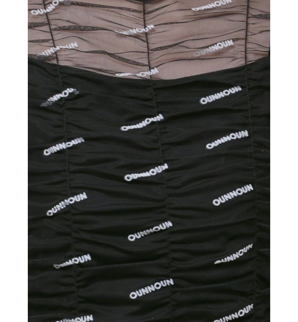 MERCURYDUO「【OUNNOUN】ロゴチュールワンピース」|ワンピース|