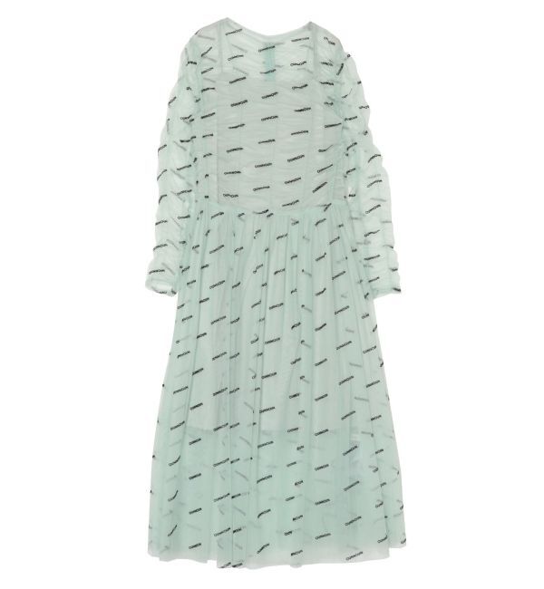 MERCURYDUO「【OUNNOUN】ロゴチュールワンピース」|ワンピース|