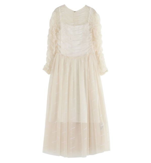 MERCURYDUO「【OUNNOUN】ロゴチュールワンピース」|ワンピース|