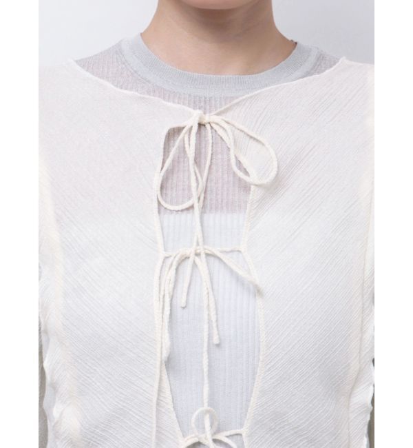 MERCURYDUO「【OUNNOUN】楊柳2WAYフレアスリーブブラウス」|シャツ・ブラウス|