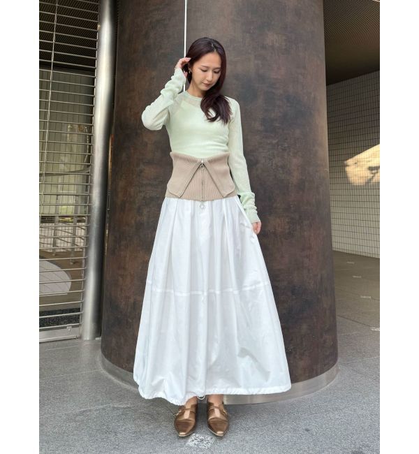 MERCURYDUO「【OUNNOUN】タフタコクーン2WAYドロストスカート」|スカート|