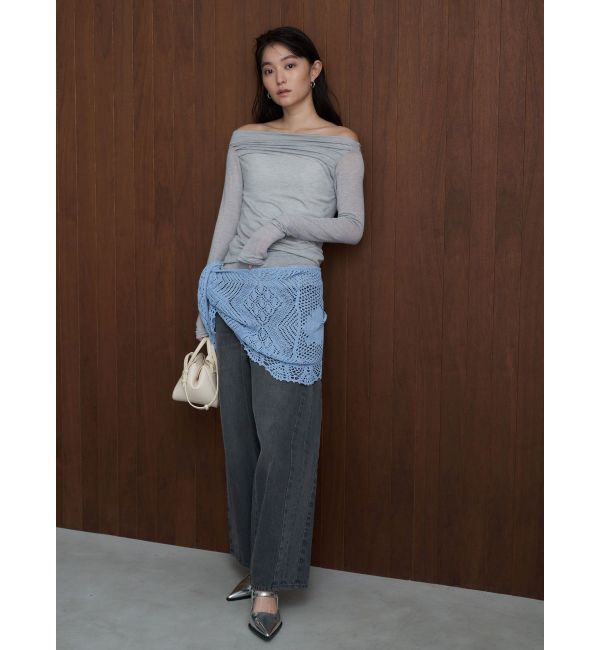 MERCURYDUO「【OUNNOUN】クロシェスカーフ」|バンダナ・スカーフ|