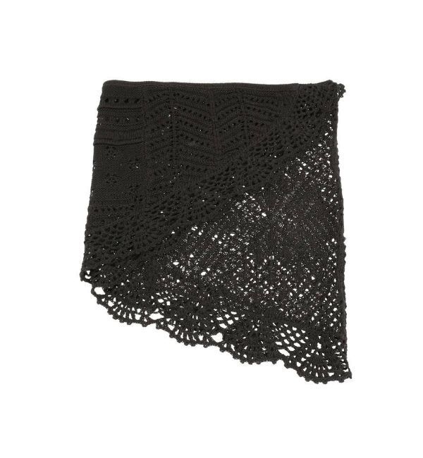 MERCURYDUO「【OUNNOUN】クロシェスカーフ」|バンダナ・スカーフ|ブラック