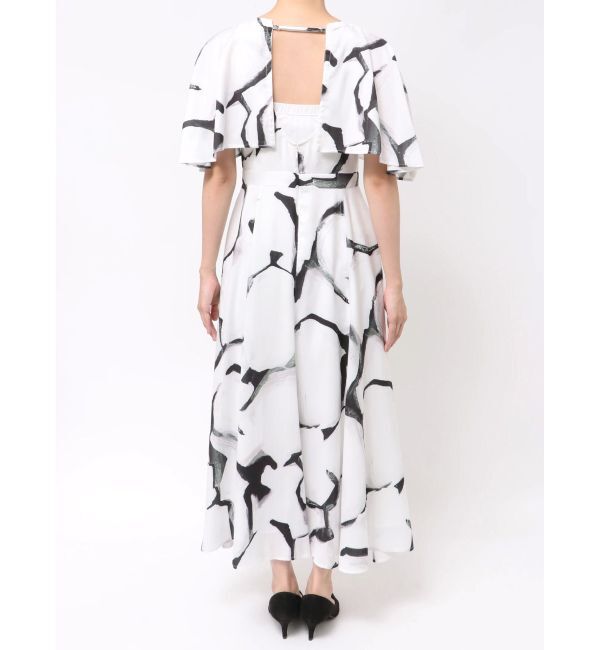 MERCURYDUO「【OUNNOUN】ケーププリントワンピース」|ワンピース|