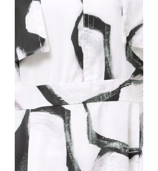 MERCURYDUO「【OUNNOUN】ケーププリントワンピース」|ワンピース|