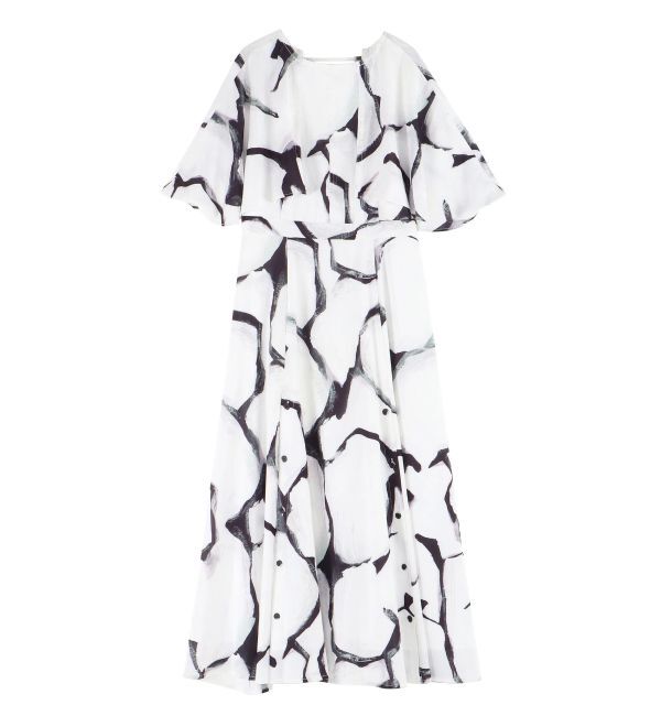 MERCURYDUO「【OUNNOUN】ケーププリントワンピース」|ワンピース|