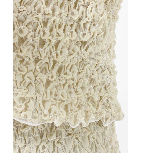 MERCURYDUO「【OUNNOUN】シュリンクシャーリングクロップドブラウス」|シャツ・ブラウス|