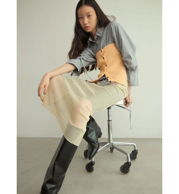 MERCURYDUO「【OUNNOUN】マルチWAYレイヤードスカート」|スカート|