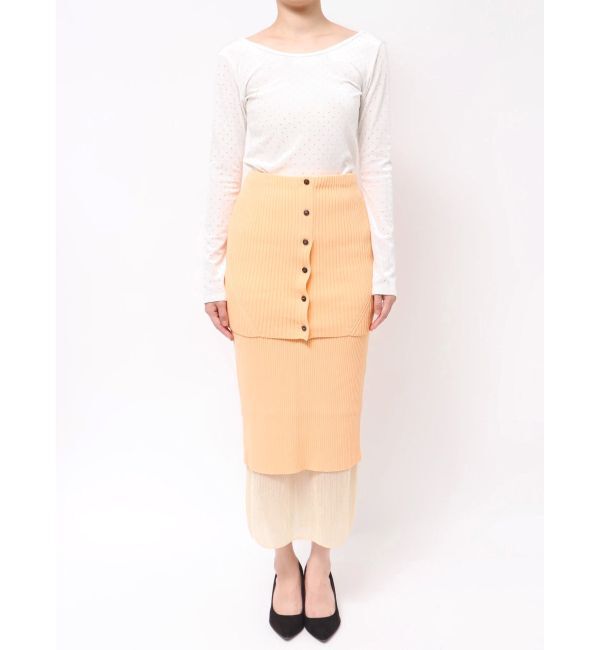 MERCURYDUO「【OUNNOUN】マルチWAYレイヤードスカート」|スカート|