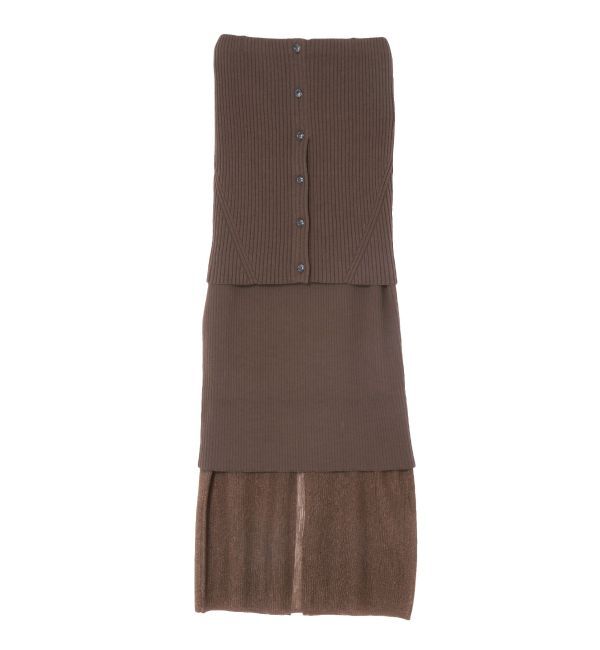 MERCURYDUO「【OUNNOUN】マルチWAYレイヤードスカート」|スカート|