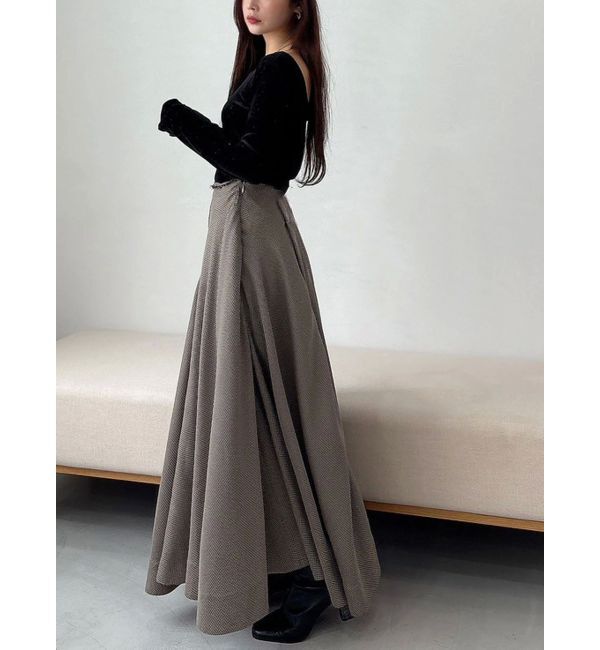 MERCURYDUO「【OUNNOUN】シャイニーベロアトップス」|Tシャツ・カットソー|