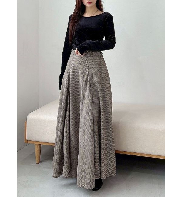 MERCURYDUO「【OUNNOUN】シャイニーベロアトップス」|Tシャツ・カットソー|