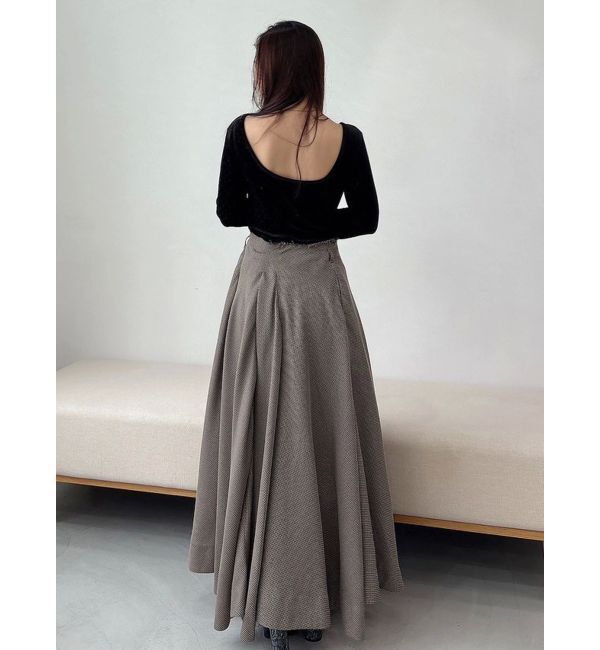 MERCURYDUO「【OUNNOUN】シャイニーベロアトップス」|Tシャツ・カットソー|