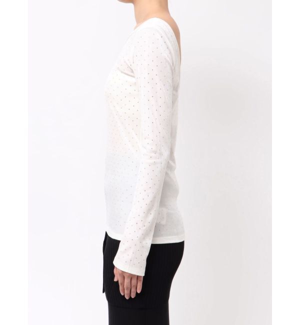 MERCURYDUO「【OUNNOUN】シャイニーベロアトップス」|Tシャツ・カットソー|