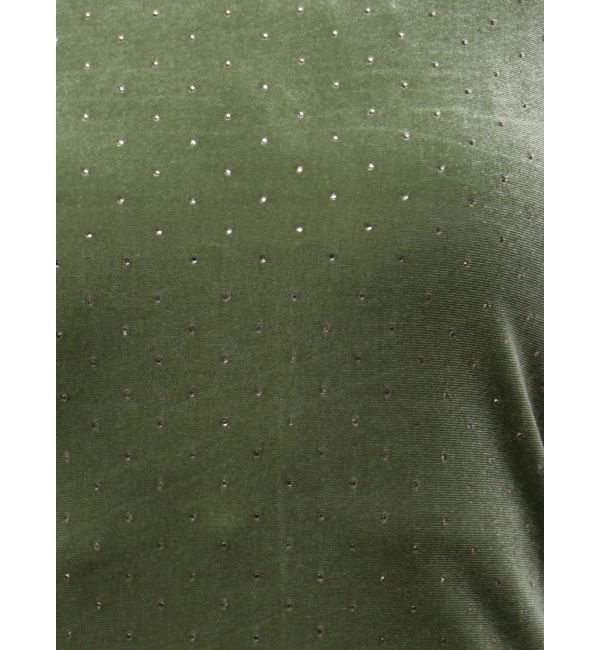 MERCURYDUO「【OUNNOUN】シャイニーベロアトップス」|Tシャツ・カットソー|