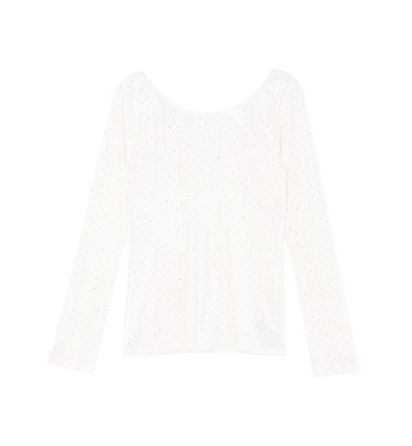 MERCURYDUO「【OUNNOUN】シャイニーベロアトップス」|Tシャツ・カットソー|