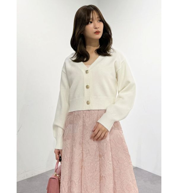 MERCURYDUO「ジャカードフィットアンドフレアジャンスカ」|ワンピース|