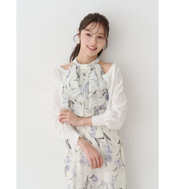 MERCURYDUO「2WAYシアーコンパクトカーディガン」|カーディガン|