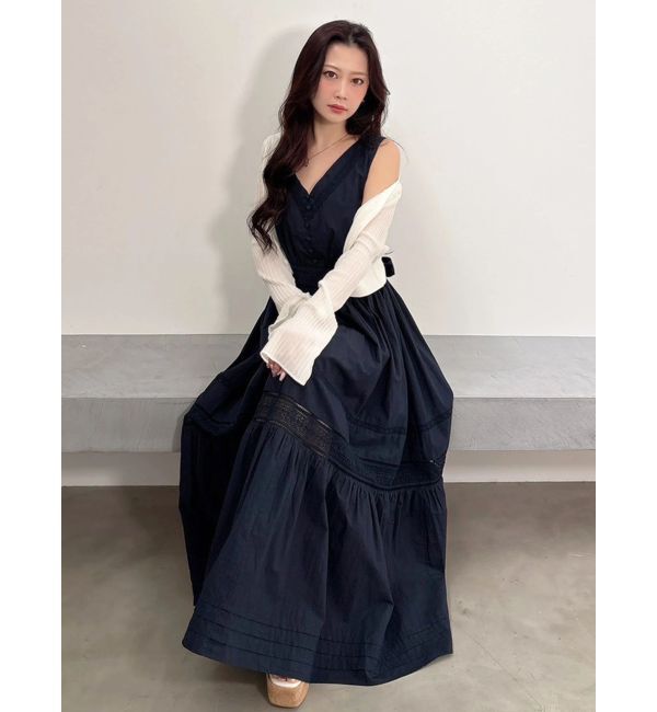 MERCURYDUO「ポプリンバックシャンワンピース」|ワンピース|