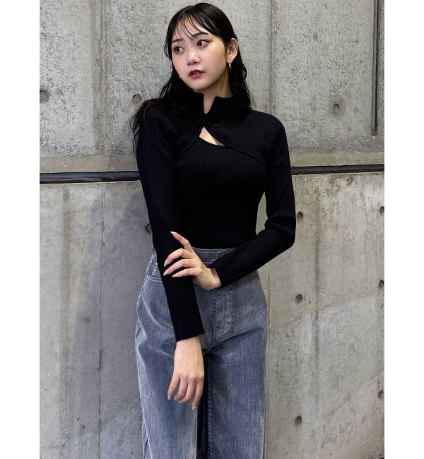 MURUA「チャイナタイトニット」|ニット・セーター|