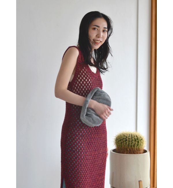 Ungrid「透かし編みニットワンピース」|ワンピース|