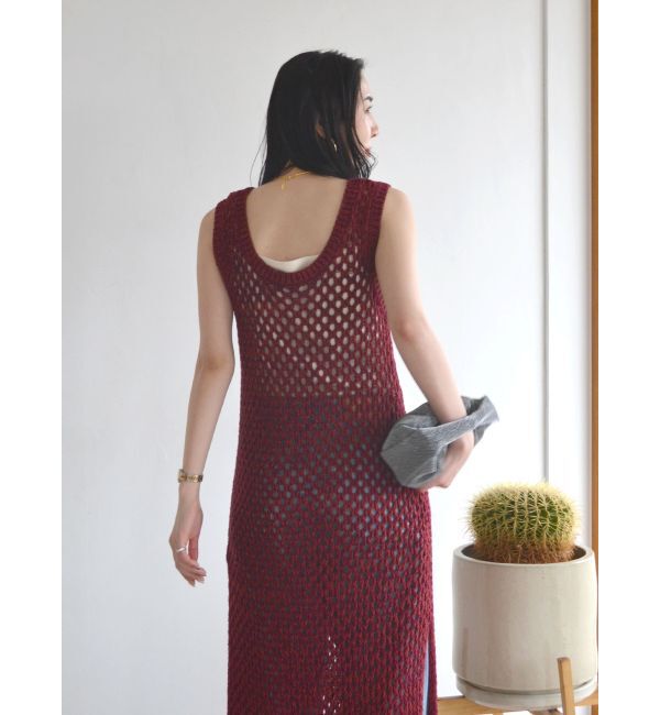 Ungrid「透かし編みニットワンピース」|ワンピース|