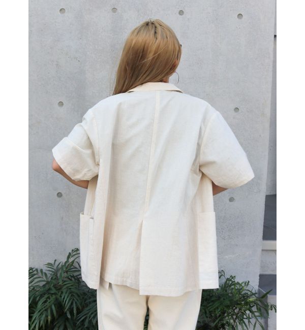 Ungrid「ハーフスリーブシャツジャケット」|シャツ・ブラウス|
