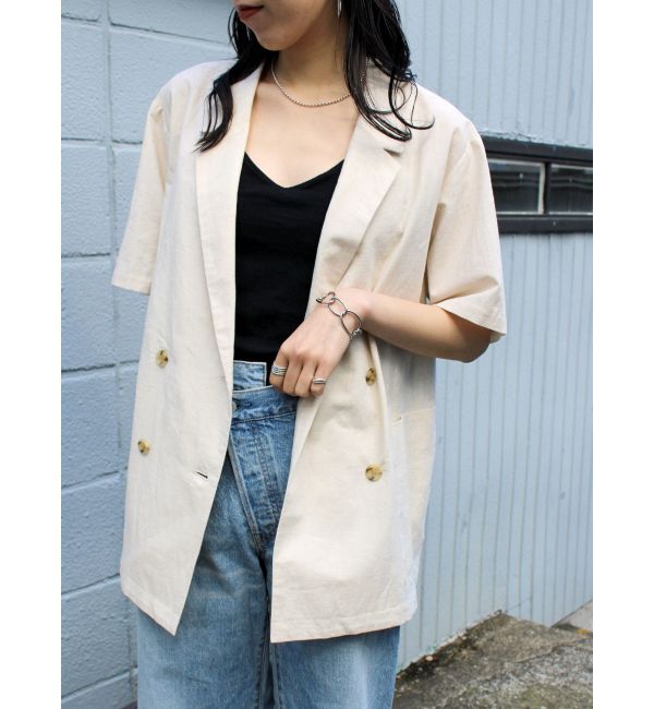 Ungrid「ハーフスリーブシャツジャケット」|シャツ・ブラウス|