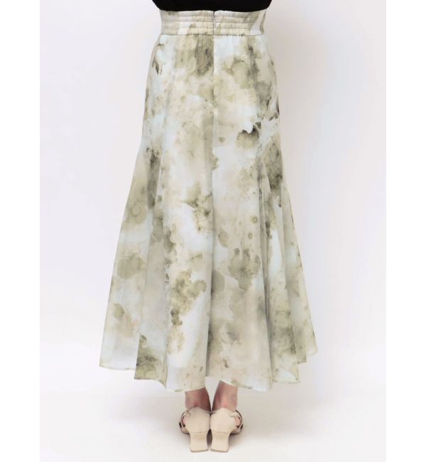 LAGUNAMOON「マーブライズドシアープリントスカート」|スカート|