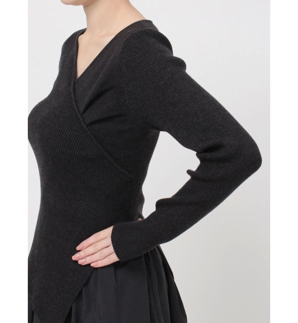 LAGUNAMOON「アシンメトリーニットドッキングワンピース」|ワンピース|