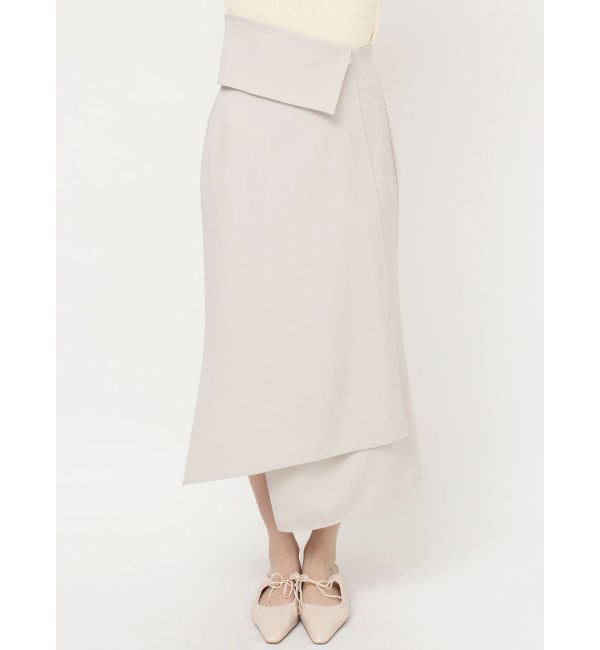 LAGUNAMOON「ウエストラペルアシンメトリースカート」|スカート|