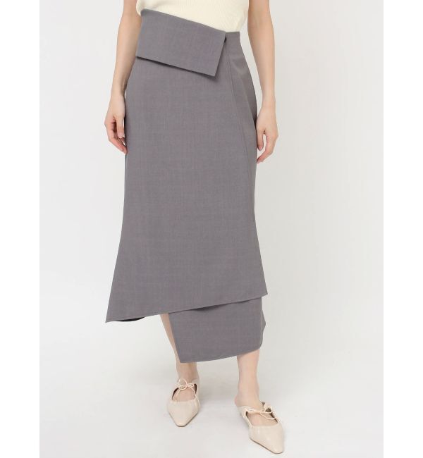 LAGUNAMOON「ウエストラペルアシンメトリースカート」|スカート|