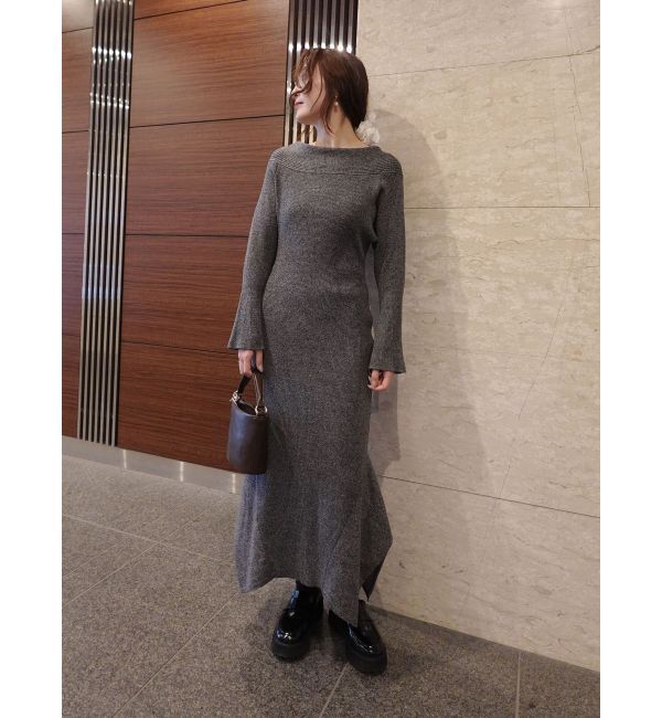 LAGUNAMOON「オフショルリブニットワンピース」|ワンピース|