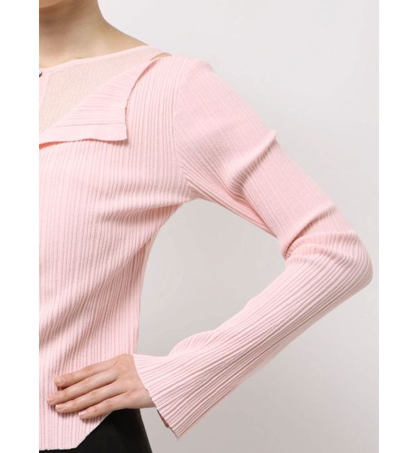 LAGUNAMOON「レイヤードライクリブニットプルオーバー」|ニット・セーター|