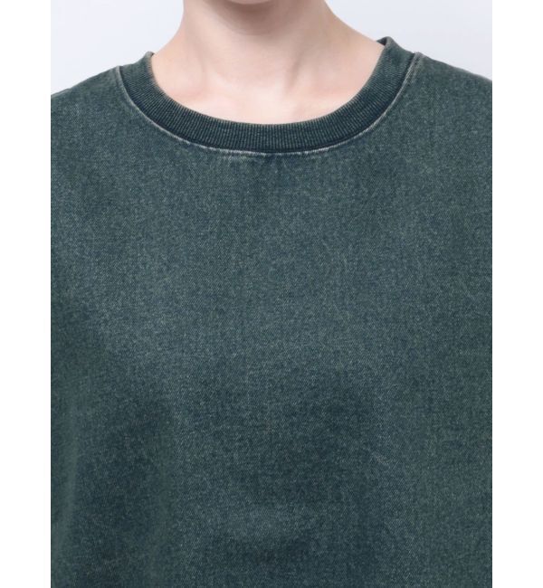 EVRIS「HEART PRINT DENIMトップス」|スウェット・ジャージ|