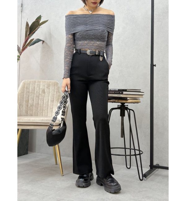 EVRIS「リブフレアパンツ」|その他|