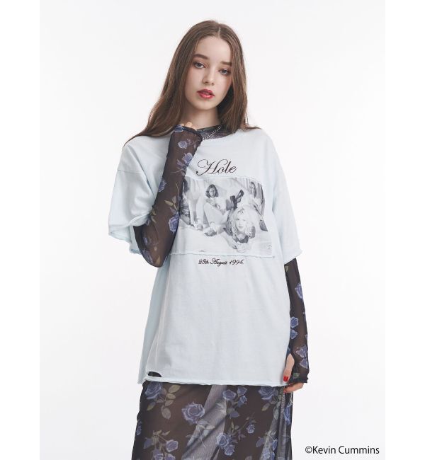 jouetie「【KevinCummins&times;jouetie】フォトダメージBIGTシャツ」|Tシャツ・カットソー|