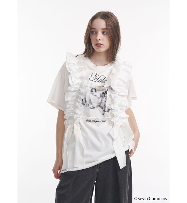 jouetie「【KevinCummins&times;jouetie】フォトダメージBIGTシャツ」|Tシャツ・カットソー|