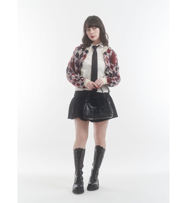 jouetie「2WAYパターンショートカーデ」|カーディガン|